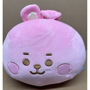 NEW BT21 COOKY BABY MOCHI FACE CUSHION Line Friends PINK Soft Squishy Plush